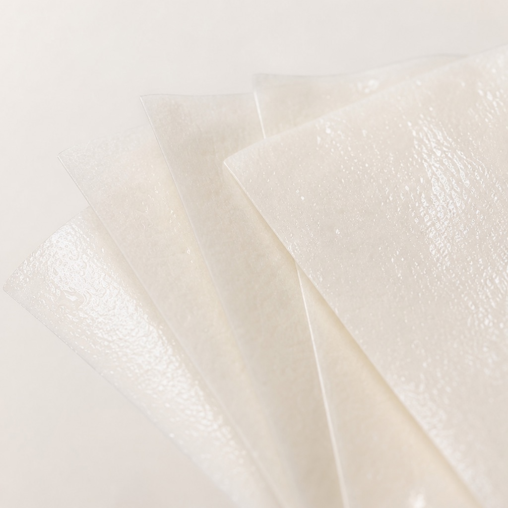 Functional salicylic / hyaluronic blotting paper