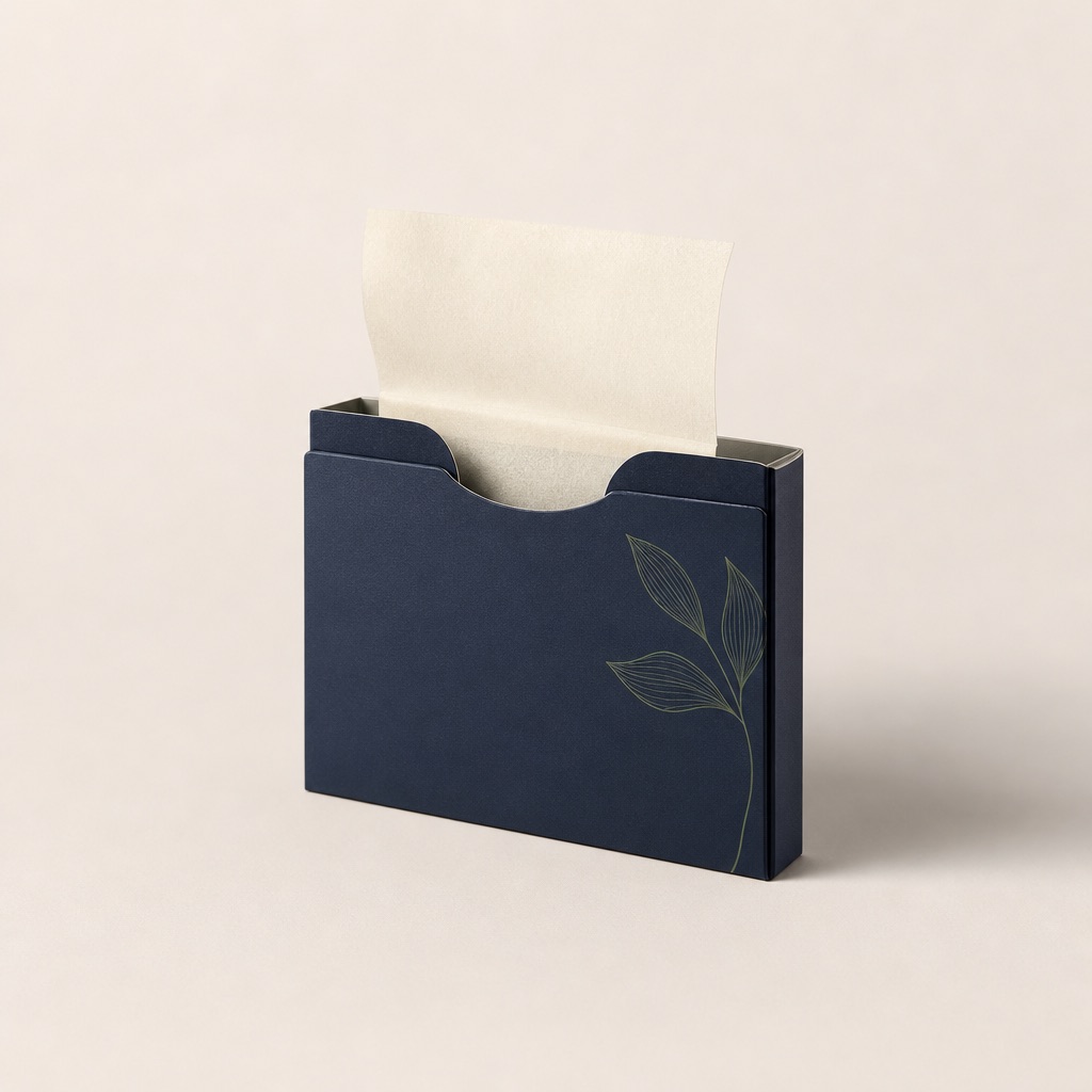 Pop-up dispenser blotting paper