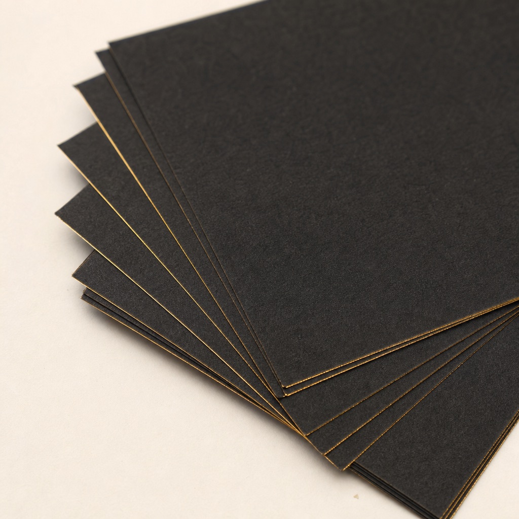 Luxury black-gold blotting paper — sample image (real photo to follow)