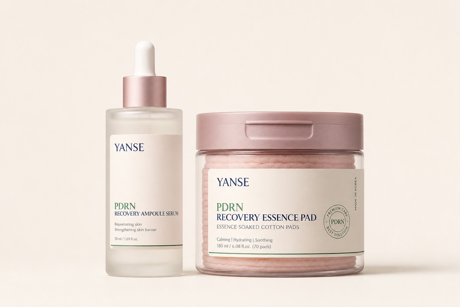 PDRN recovery serum and pad