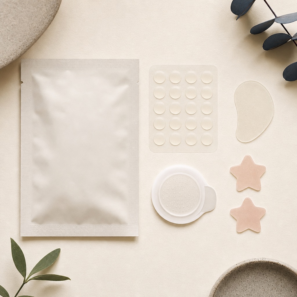 Hydrocolloid, chitosan and microneedle pimple patches