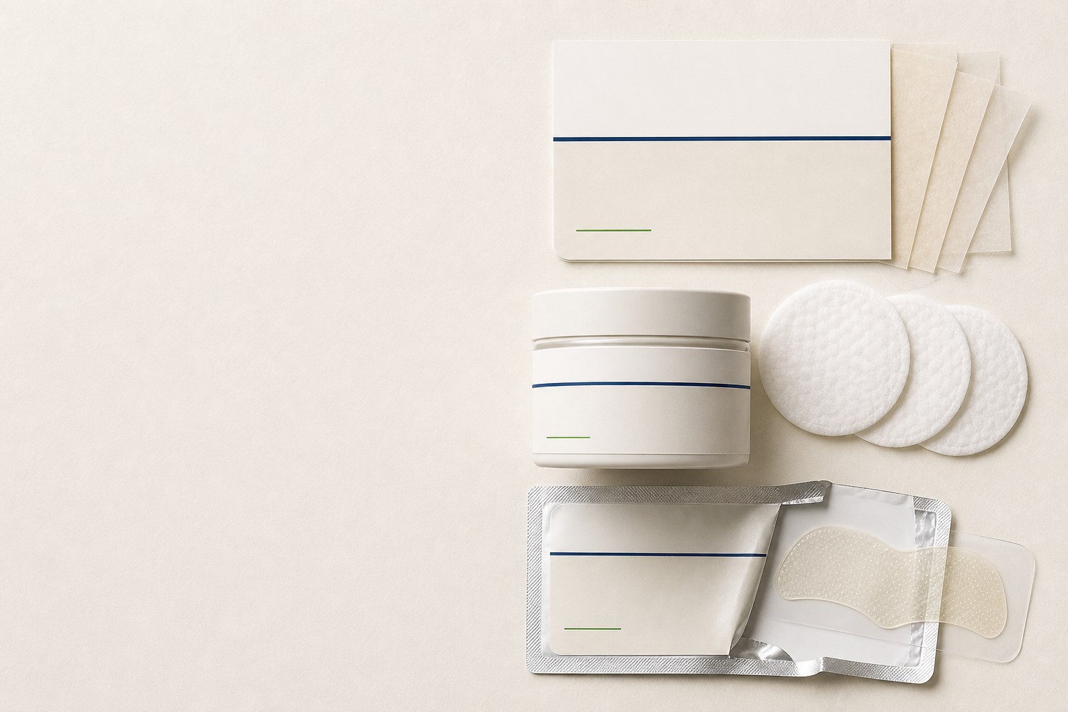 Three-step sebaceous filament pore-care set — oil blotting paper, pore pads and a hydrocolloid nose strip