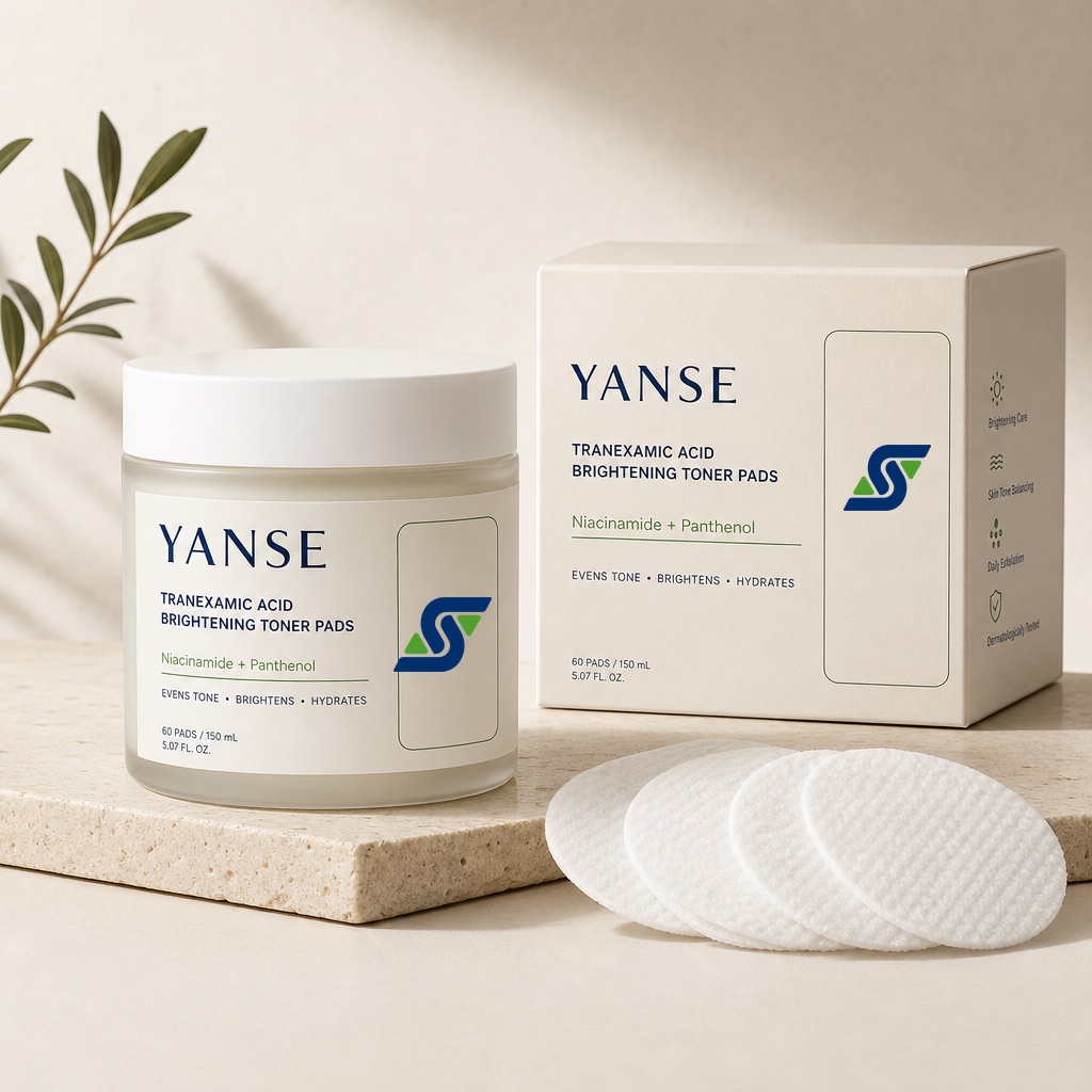 Tranexamic acid brightening and tone-evening toner pads, Halal, GCC